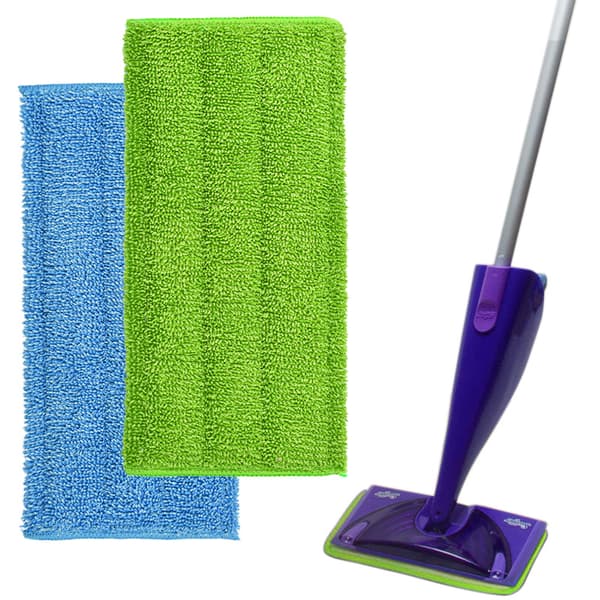 2 stk. passer til Swiffer WetJet fladmoppe erstatningsklude, genanvendelige moppepuder, moppehovedtilbehør