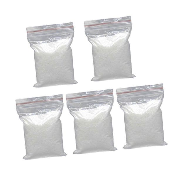 5-pak 80g Hvid Sand Multifunktionel Akvariumsand Dekoration til Akvarium Hjem Have Vase