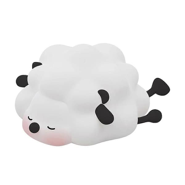 LED Cute Sheep Night Light USB Silicone Night Light Rechargeable Touch Sensor Night Light Sheep Lamp