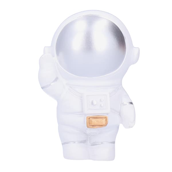 Astronaut Figurine Statue Spaceman Action Small Sculpture Birthday Gift Home Decor Silver
