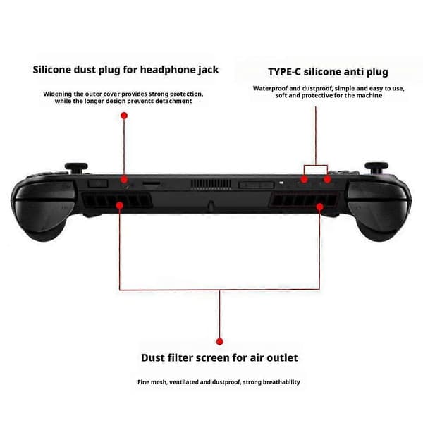 ROG Xbox Ally Dammtät Set Kolfiber Silikon För Spelkonsol