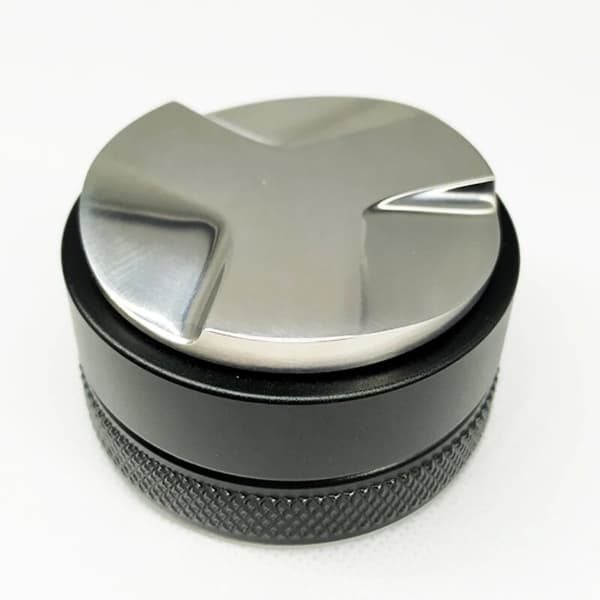 58 mm 304 rustfrit stål kaffedispenser Macaron Cafe Tamper Nivelleringsværktøj med tre skrå vinkler 1 stk (sort)