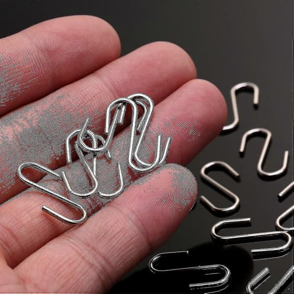 150 Stykker Mini S-kroker Koblinger Metall S-formet Krok