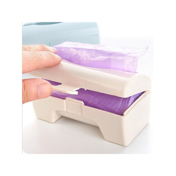 Practical Wall Mounted Plastic Bag, Storage Container, Organizer, Holder, Trash Can