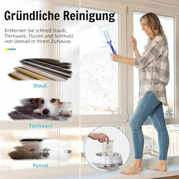 30 Swiffer Anti-Dust Magnet -liinaa 1 kahvalla