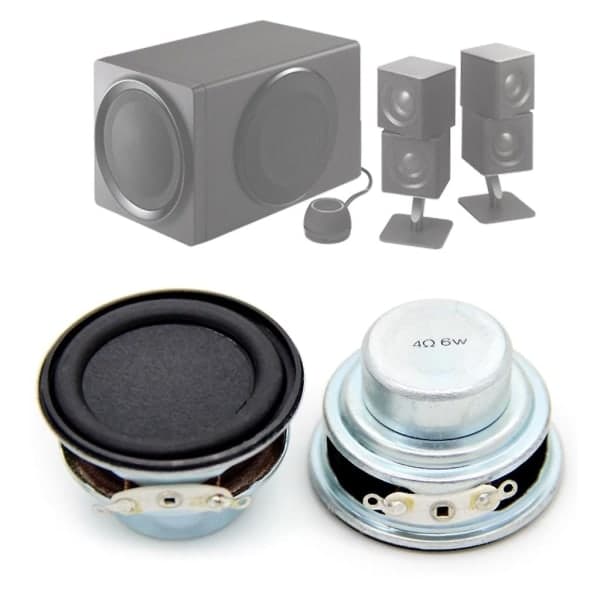 40mm 1,5 tums intern magnetisk högtalarenhet 4 ohm 6w för högtalaranpassning