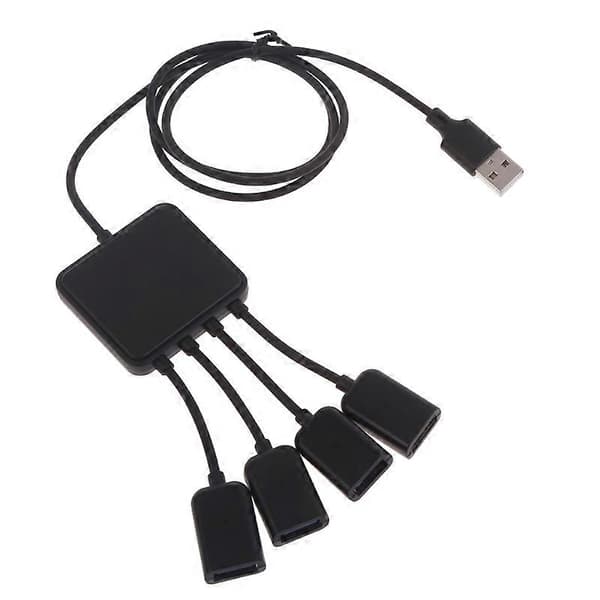 USB-hub 4-porter USB 2.0-adapter USB-splitter 4-porters USB-utvider USB-adapter db
