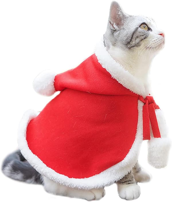 Julekæledyrstøj (S) til hund kat juleferiekostume C
