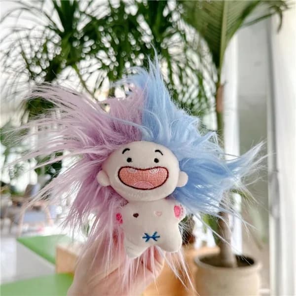 Mini Doll Toy with Lost Teeth Palm Doll PINK Pink