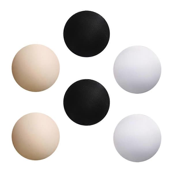 6 Pairs Round Bra Inserts Breathable Sponge Bra Pads Useful Bra Pads