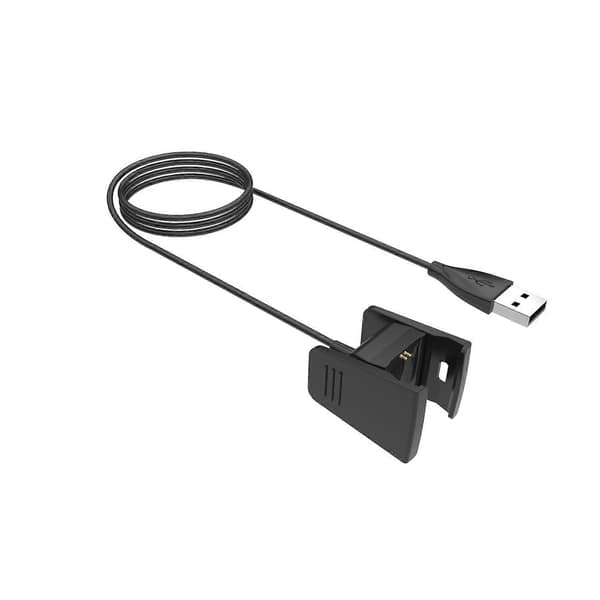 50 cm USB-ladekabel til Fitbit Charge 2 - Sort
