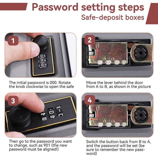 Book Safe with Key Lock, Small Book Safe, Portable Metal Book Safe, Book Safe