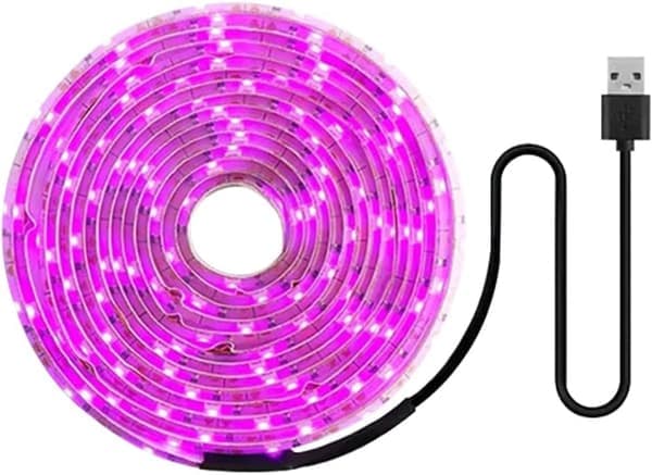 Fuld spektrum USB LED-vækstlys – kan klippes, drivhus – velegnet til små planter 1m 1m 1m