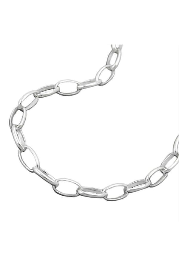 Halsband Oval Ankar Kedja Silver 925 45cm - Gl111004-45