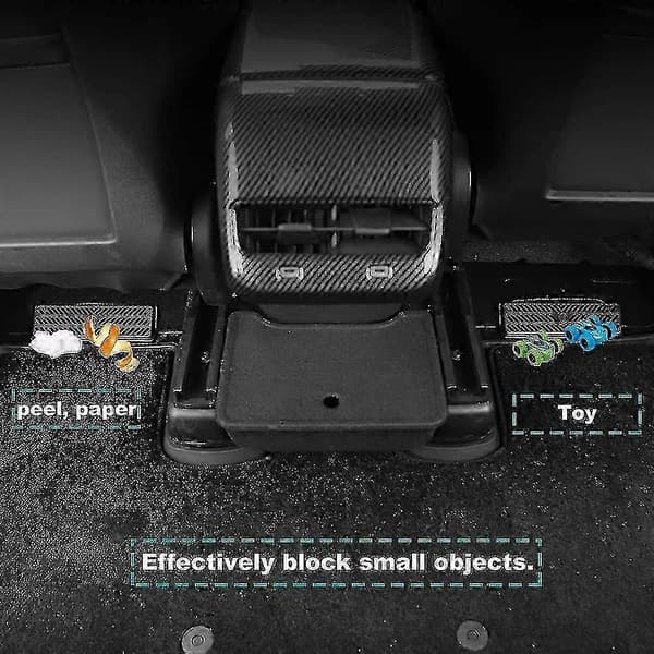 Air Flow Vent Cover Replacement Kit for Tesla Model Y/Model 3, Under-Seat Vent Mesh Air Flow Protection, 2 Pcs Tesla Model Y Accessories szrh21