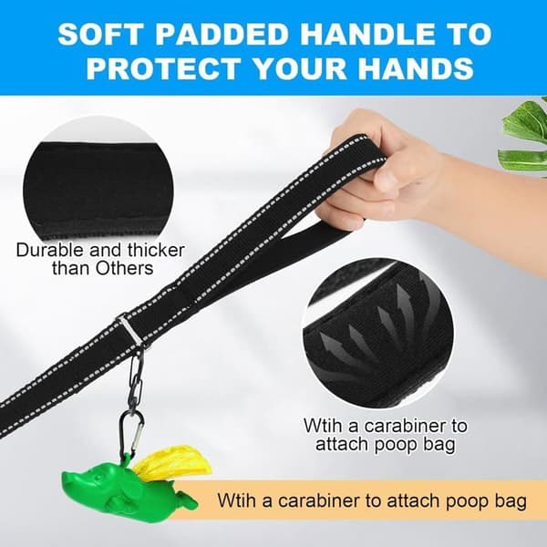 Dog Leash - 10M Dog Leash, Training Leash with Handle, Reflective