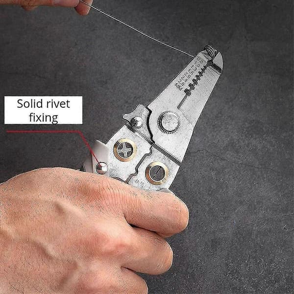 Wire Stripping Tool, Wire Stripper Steel Spring Hidden Wire Stripper Multifunctional Wire Repair