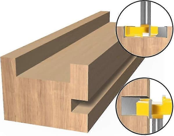 4-skærs planfræser til router, 2 tommer skærediameter, 8 mm skaft, planfræser til spildbræt, planfræser til overflade