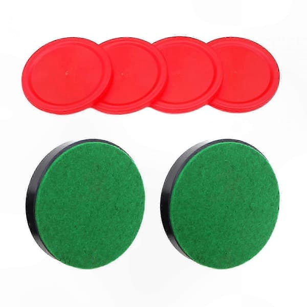 Air Hockey Accessory Set - Pushers, Pucks and Paddles with Felt Bottom Dark Blue Dark Blue