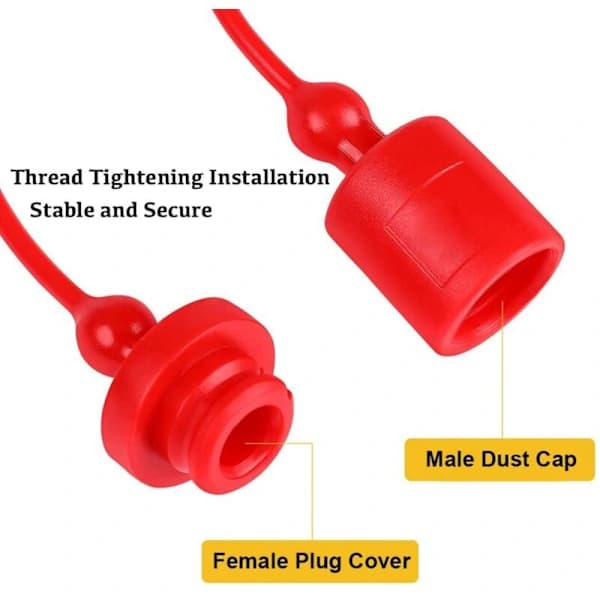 Dust Cap and Socket Protector for Hydraulic Coupling -B 1/2, fits hydraulic coupling