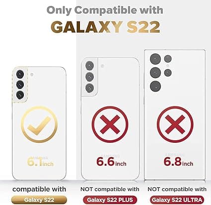 Sort, etui kompatibelt med Samsung S22 5G Ring Silikoneetui Co