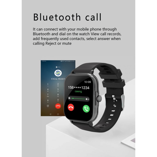 Ring smart armband puls träning smartwatch-Black