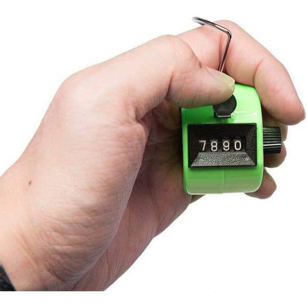 8-delt manuell teller klikkteller - Mekanisk teller uten batteri