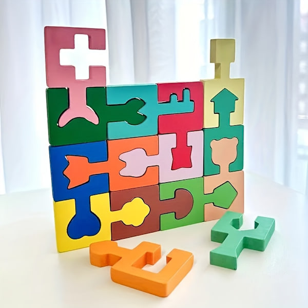 Geometric Shape Matching Building Blocks for Kids-FX-