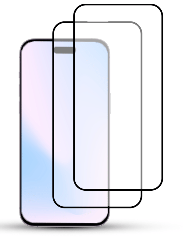 2-pack IPHONE 15 PRO Skärmskydd - Härdat Glas 9H - Superkvalitet 3D IPHONE 15 PRO IPHONE 15 PRO IPHONE 15 PRO