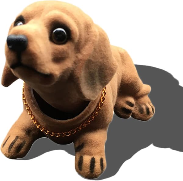 Bobblehead-ornamenter, harpiksfigurer, hundeornamenter til dashbordet
