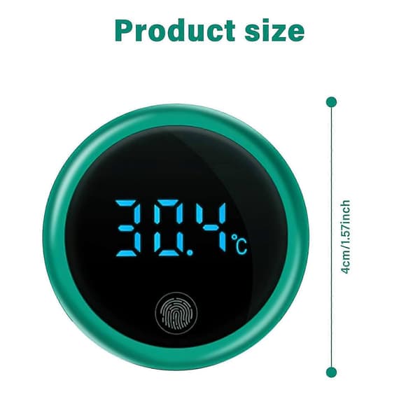 Trådløs højpræcisions LCD digitalt termometer, med LED digitalt display, mini vandtermometer til dekoration til terrarium