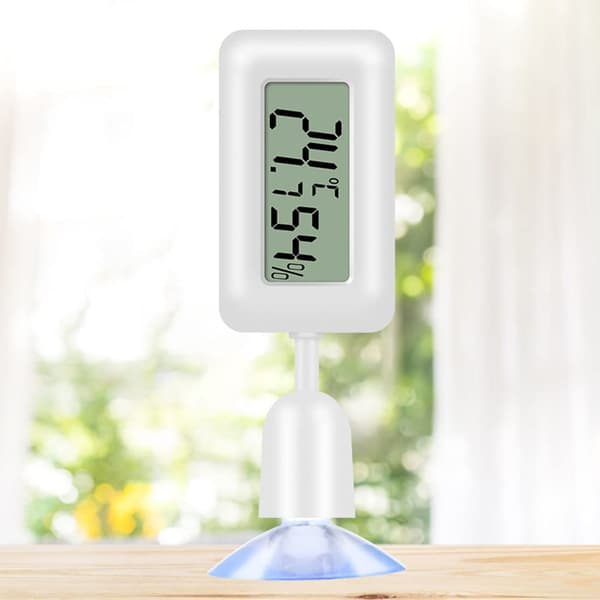 Digitalt hygrometertermometer, Mini termometer temperatur LCD termometer hygrometer med baggrundsbelysning til reptil, vivarium, drivhus, baby