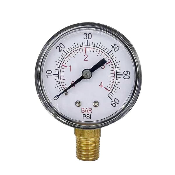 Leach Trykmåler 1/4\" NPT Ventiler Leach Tilbehør Robust Pool