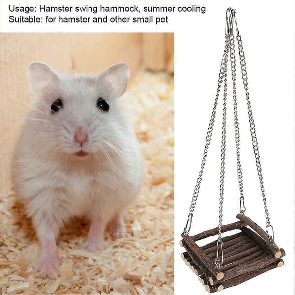 Tre Hamsterhuske Hengekøye Liten Kjæledyrleke Jekseltilbehør Burtilbehør