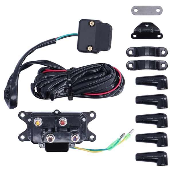 12V 250A Spil Solenoid Relæ Kontaktorbryder Monteringsbeslagssæt til ATV UTV