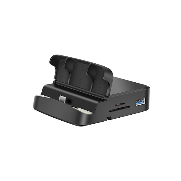 USB-C-hubi telinjalustalla, Dex Pad -asema, USB-C -yhteensopiva telakka, virtalaturipaketti