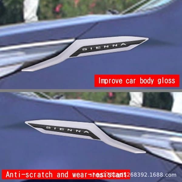 For Sienna 2021 Chrome Headlight Eyebrow Cover Trim Decoration Sticker