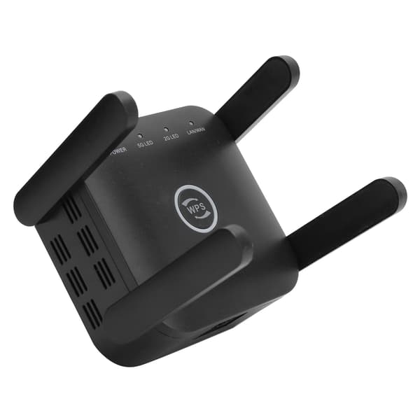 Wireless Wifi Repeater Signal Booster Range Extender Computer Accessories AC 110-240V Black EU Plug