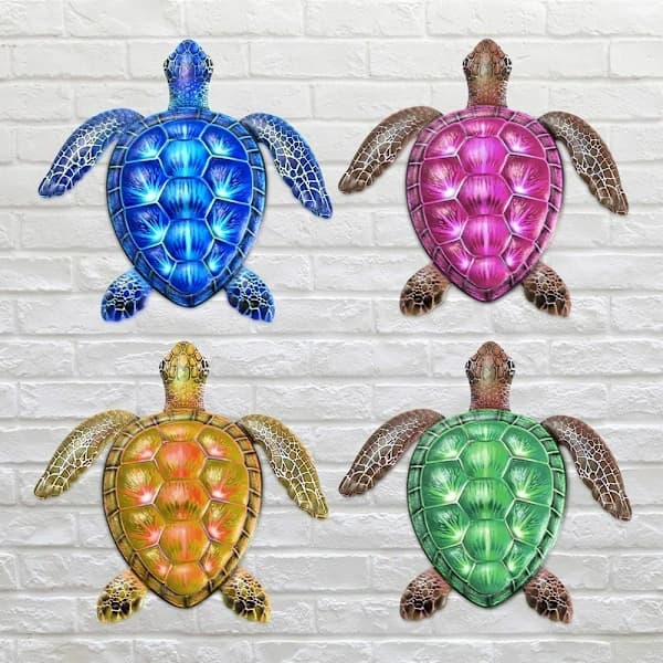 Turtle Ornament Turtle Decoration GREEN Green