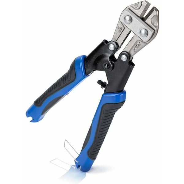 Mini Bolt Cutter 8 - 200mm, Two-Tone Handle Cable Cutter for Cutting Bolts, Chain Links, Threaded Rods, Wires, Strands