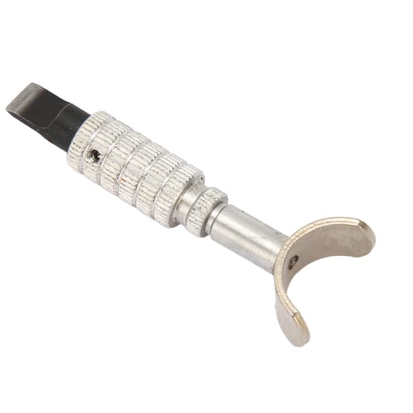 Adjustable Leather Swivel Knife, Flexible, High Sharpness, Metal, Leather Craft, Carving Knife with U-shaped Handle for Craft Projects
