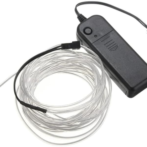 5M EL-tråd EL-kabel Neonljus Belysning Elektroluminescens KLB