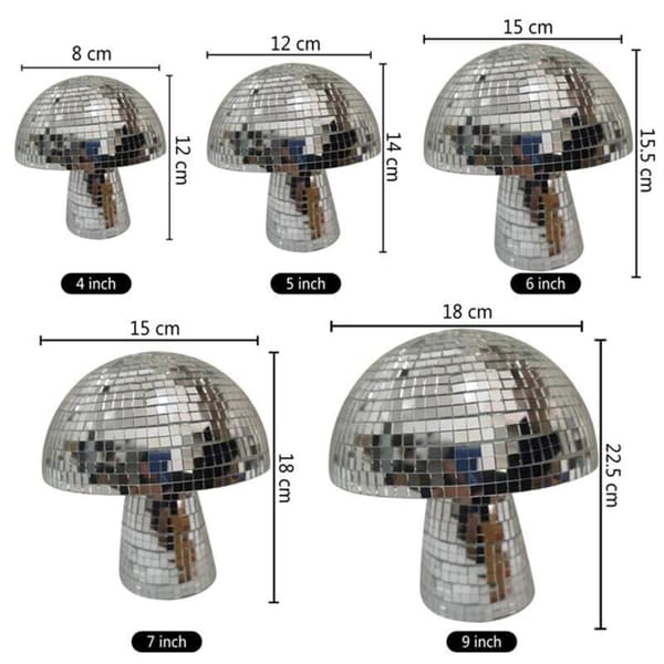 15 cm soppformet diskokule soveromsinnredning estetisk retro reflekterende glitrende fest hjemmedekorasjon