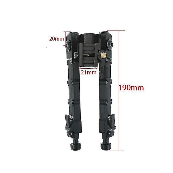 Aluminiumslegering V9 Enkelt Stativ Justerbart Bipod Stativ Sort