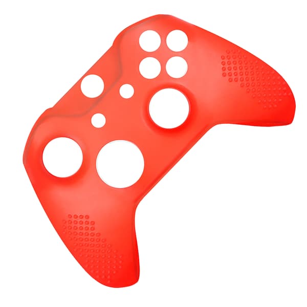 Silikondeksel til Gamepad, sklisikkert spillkontrollerdeksel med knappedeksler for XBOX ONE Slim Rød