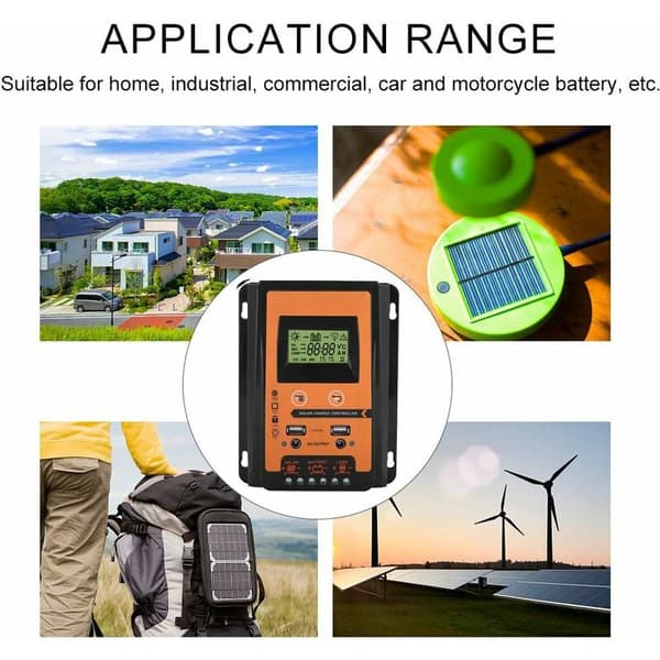 MPPT Solar Charge Controller 12V/24V Solar Panel Battery Regulator