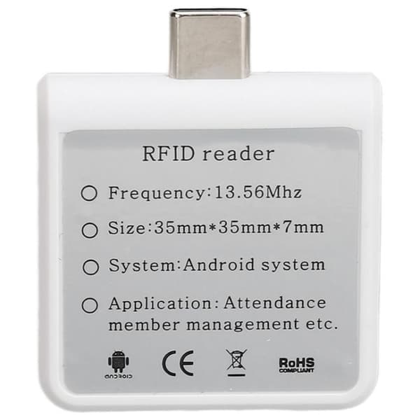 RFID-læser 13.56MHz / 14443A med USB-C-stik