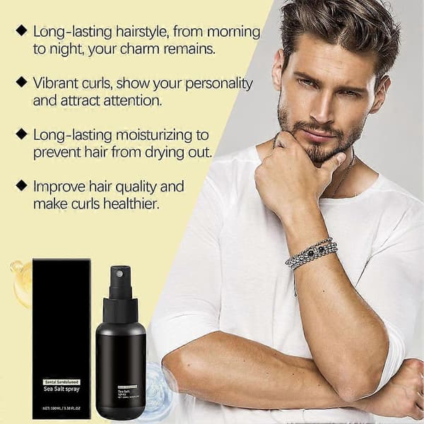 Sea Salt Hair Styling Spray Enhances Volume Strong Hold Lasts Thicker