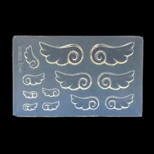 Wings for Cat Face Square Diamond Shape Silicone Rabbit Pendant Beads Molds DIY