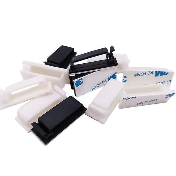 Multifunctional Cable Clips - Strong Adhesive Wire Clips for Cable Management and Wiring (20 pcs)